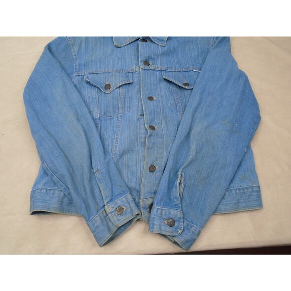 Vtg Chevrolet Chevy Cheyenne Pickup Truck Jean Denim Jacket Horizon Mens XL 46 - Picture 5 of 16